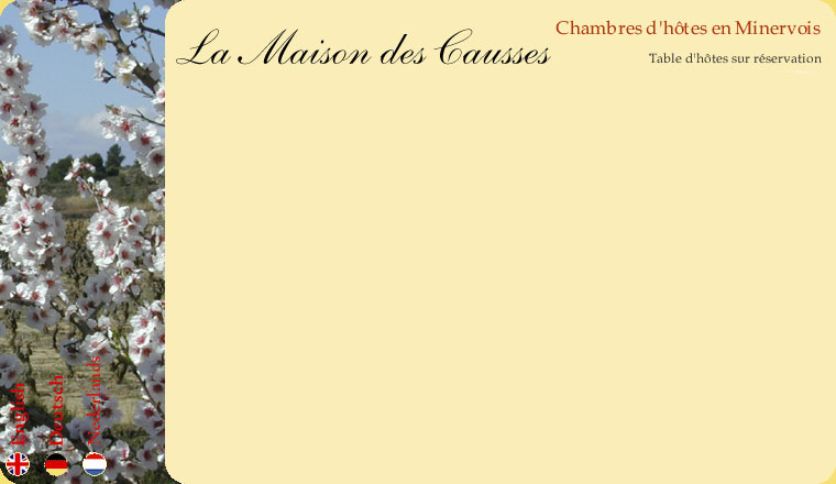 Fond la maison des causses : chambres d'h&ocirc;tes en Minervois