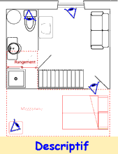 Plan de la chambre "Chant des cigales"