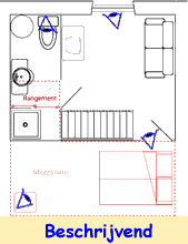 Plan de la chambre "Chant des cigales"